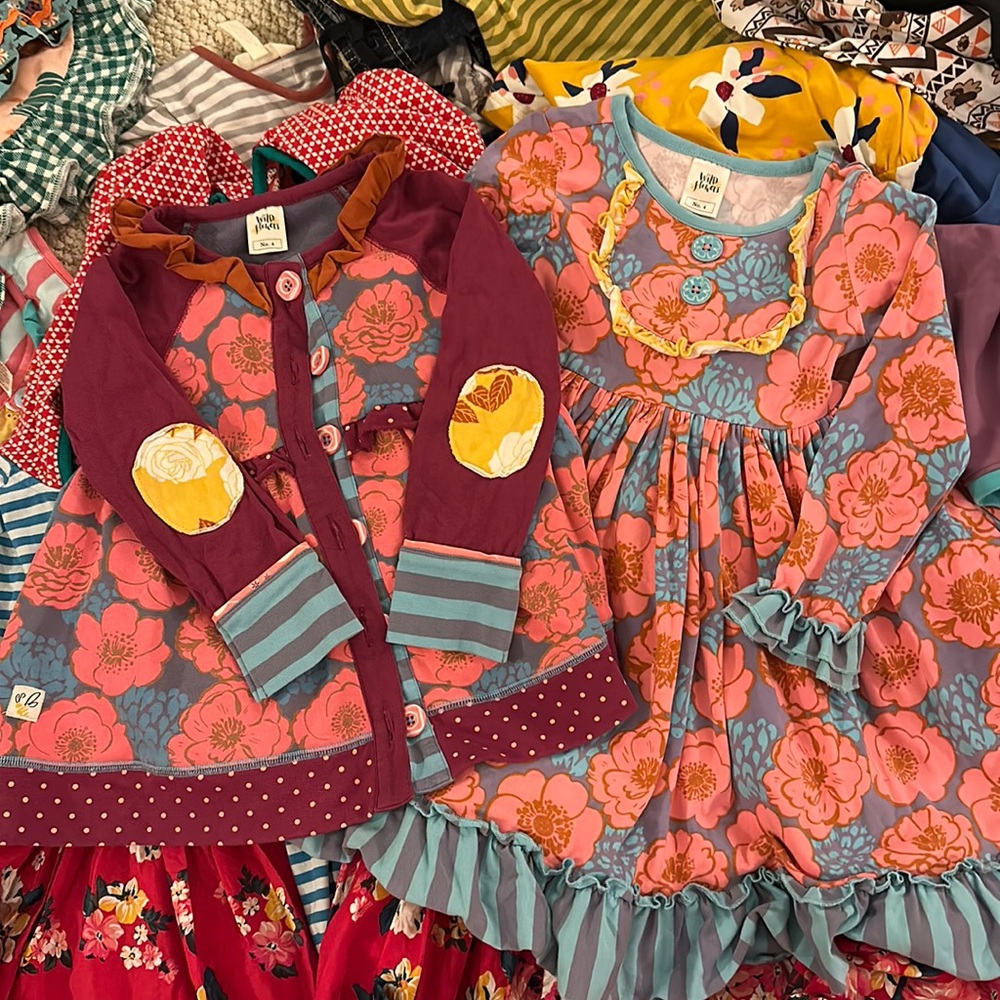 Wildflowers dress and sweater set